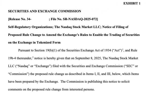 Nasdaq обратилась к&nbsp;SEC с&nbsp;запросом на&nbsp;торговлю токенизированными акциями