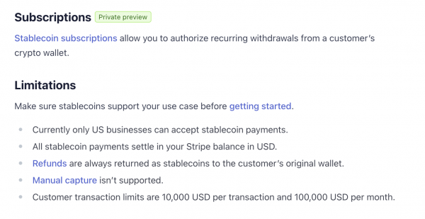 Скоро можно будет оплачивать подписки в стейблкоинах через Stripe